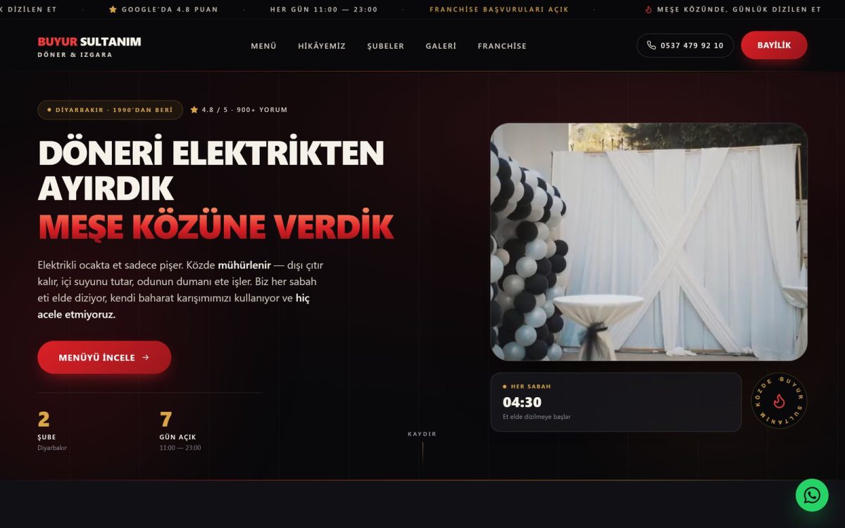 buyursultanimkozdedoner.com.tr