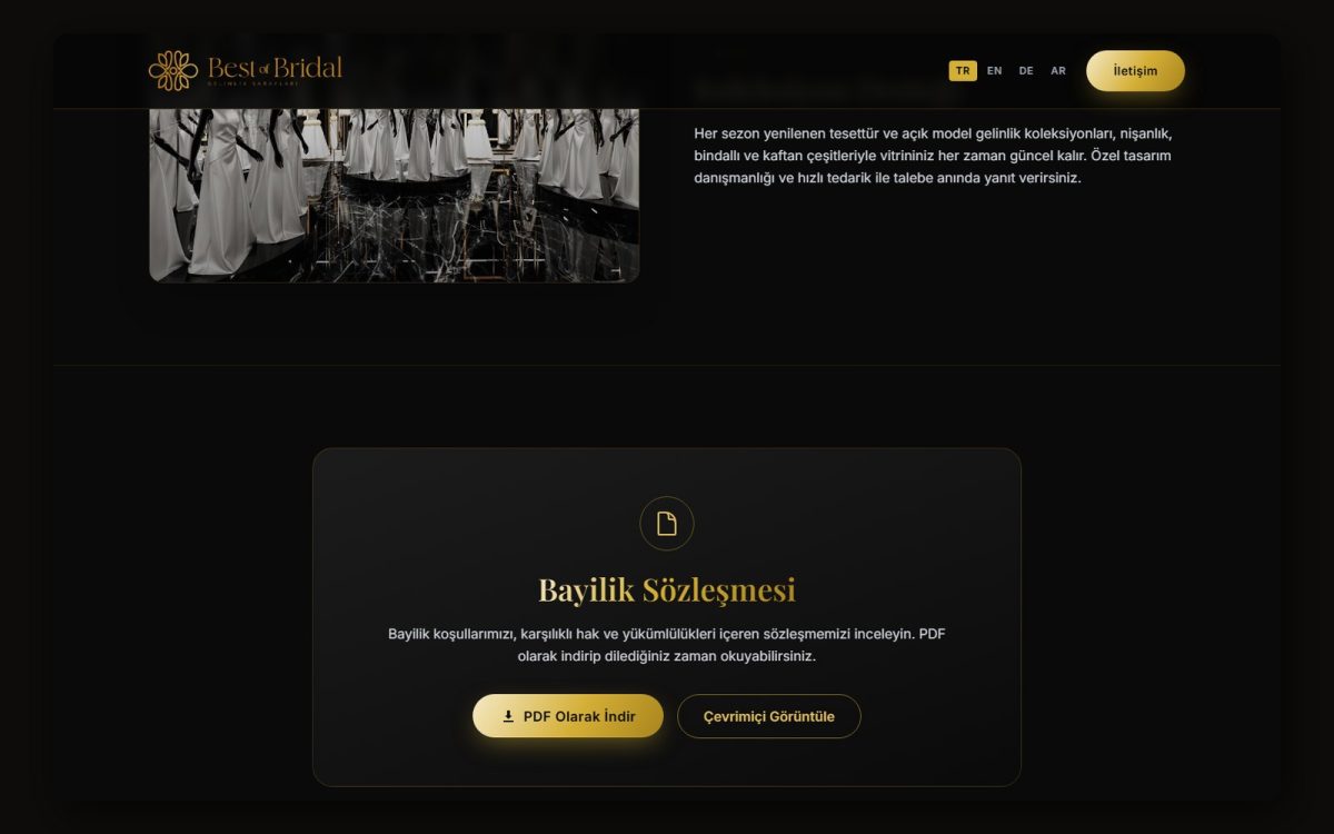 franchise.bestofbridal.com.tr